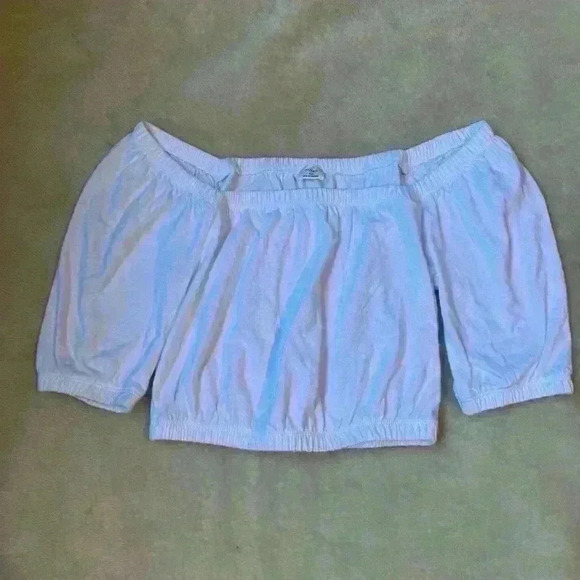 Aritzia Wilfred adelisa over the shoulder crop top size xxs 100% cotton - Picture 1 of 7